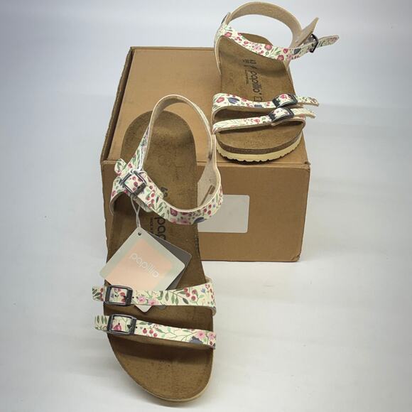 Birkenstock Papillio Womens Lana Sandals Meadow Flowers Beige Size 10 EU 43 NWOB - Picture 5 of 5